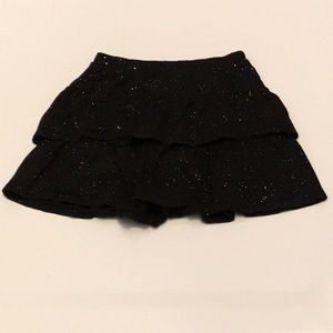 Black skort